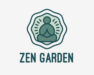 Meditation Zen Buddha logo design