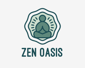 Meditation Zen Buddha logo design