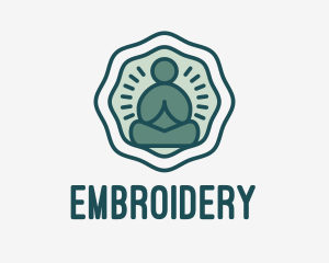 Meditation Zen Buddha logo design