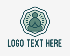 Relax - Meditation Zen Buddha logo design