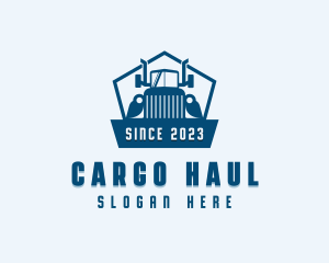 Trucking Freight Cargo Mover logo design