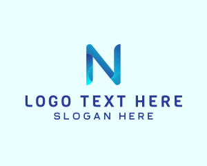 Initial - Modern Firm Brand Letter N logo design