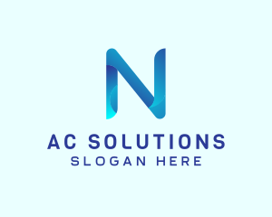 Modern Firm Brand Letter N logo design