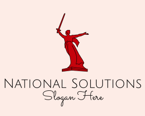 National - National Motherland Monument logo design