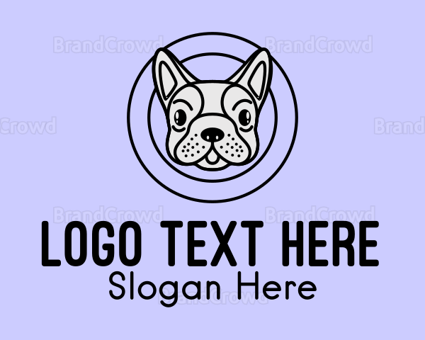 French Bulldog Dog Logo