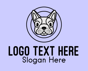 French Bulldog Dog Logo