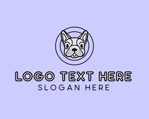 Veterinarian - French Bulldog Dog logo design
