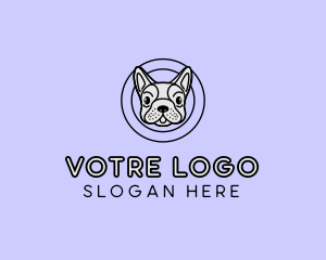 French Bulldog Dog Logo