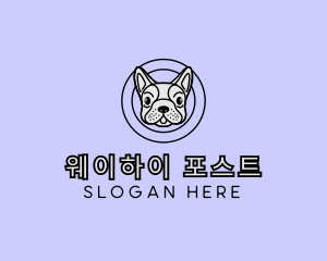 French Bulldog Dog logo design