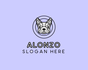 French Bulldog Dog logo design