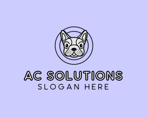 French Bulldog Dog logo design