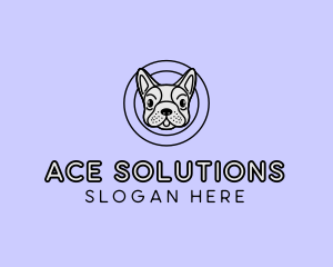 French Bulldog Dog logo design