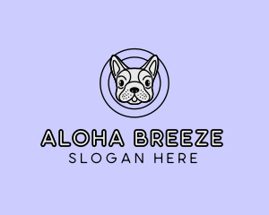 French Bulldog Dog logo design