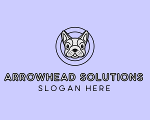 French Bulldog Dog logo design