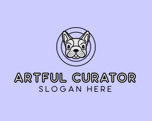 French Bulldog Dog logo design