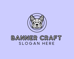 French Bulldog Dog logo design