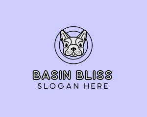 French Bulldog Dog logo design