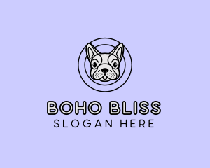 French Bulldog Dog logo design