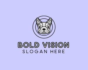 French Bulldog Dog logo design