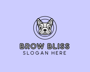 French Bulldog Dog logo design