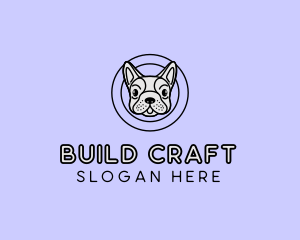 French Bulldog Dog logo design