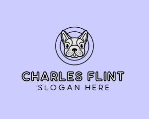 French Bulldog Dog logo design