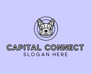 French Bulldog Dog logo design