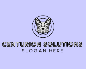 French Bulldog Dog logo design