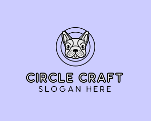 French Bulldog Dog logo design