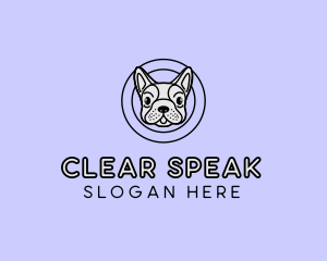 French Bulldog Dog logo design