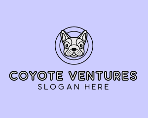 French Bulldog Dog logo design