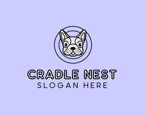 French Bulldog Dog logo design