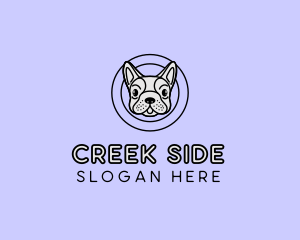 French Bulldog Dog logo design