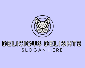 French Bulldog Dog logo design