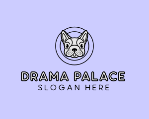 French Bulldog Dog logo design