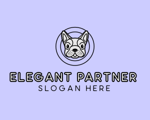 French Bulldog Dog logo design