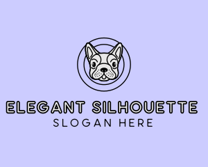 French Bulldog Dog logo design