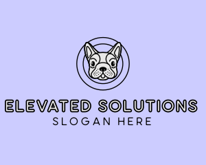 French Bulldog Dog logo design