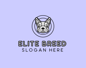 Breed - French Bulldog Dog logo design