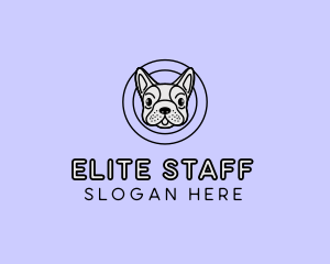 French Bulldog Dog logo design