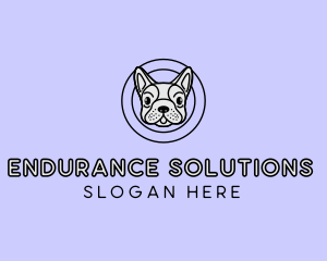 French Bulldog Dog logo design