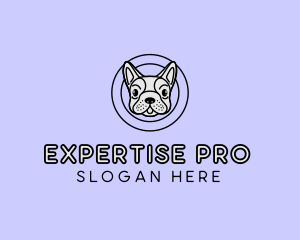 French Bulldog Dog logo design