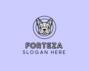 French Bulldog Dog logo design