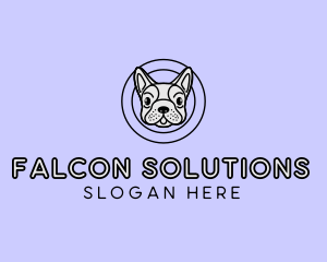 French Bulldog Dog logo design