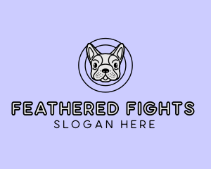 French Bulldog Dog logo design