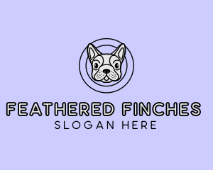 French Bulldog Dog logo design