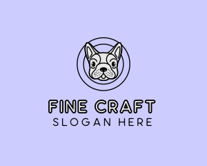 French Bulldog Dog logo design