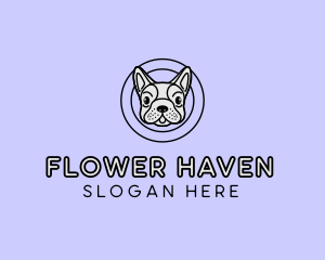 French Bulldog Dog logo design