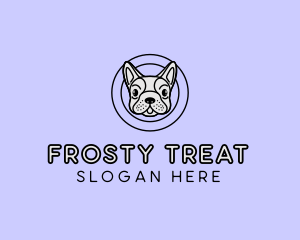 French Bulldog Dog logo design