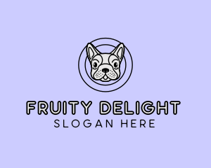 French Bulldog Dog logo design